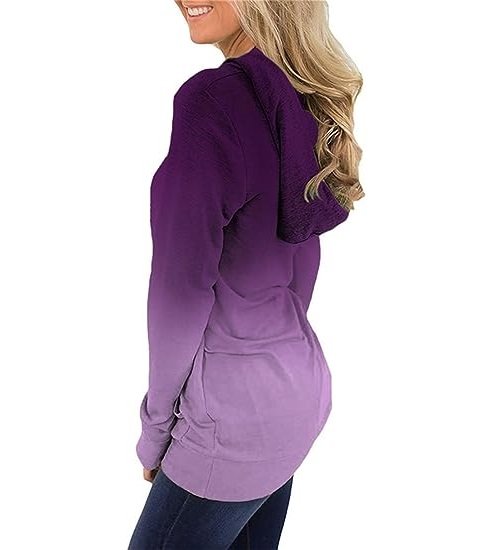 Women's Pullover Hoodie Tie Dye Sweatshirt Warm Top